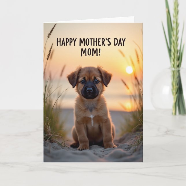 Golden Hour Puppy Love Card (Front)