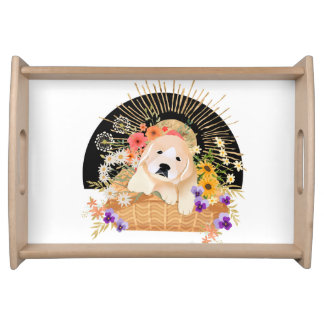 GOLDEN HOUR - retriever serving tray 2 sizes