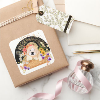 GOLDEN HOUR - retriever stickers 2 sizes