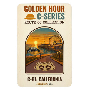 Golden Hour Route 66 C-Series California Magnet