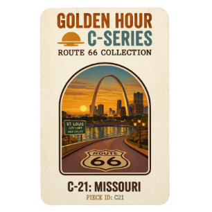 Golden Hour Route 66 C-Series Missouri Magnet