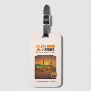 Golden Hour Route 66 L-Series Shamrock Texas Luggage Tag