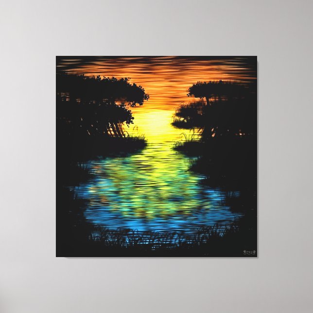 Golden Hour Serenity Canvas Print (Front)