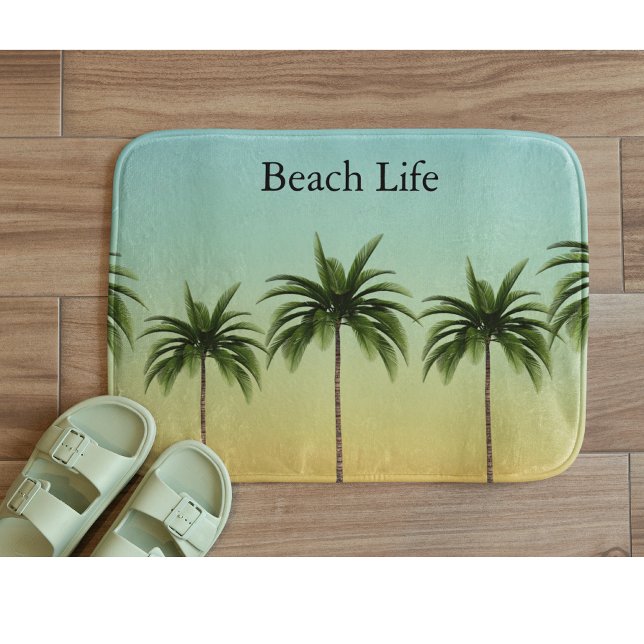 Golden Hour Shoreline Serenity Zen Custom Bath Mat (Creator Uploaded)