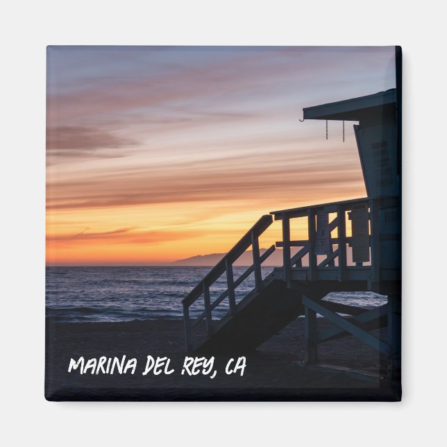 Golden Hour Sunset - Marina Del Rey, CA Magnet (Front)