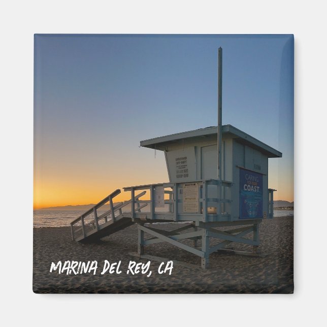 Golden Hour Sunset - Marina Del Rey, CA Magnet (Front)
