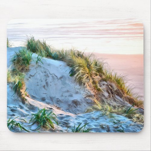 Golden Hour Sunset on Florence Dunes in Oregon Mouse Pad
