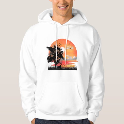 Golden Hour Wildlife Silhouette T-Shirt Hoodie