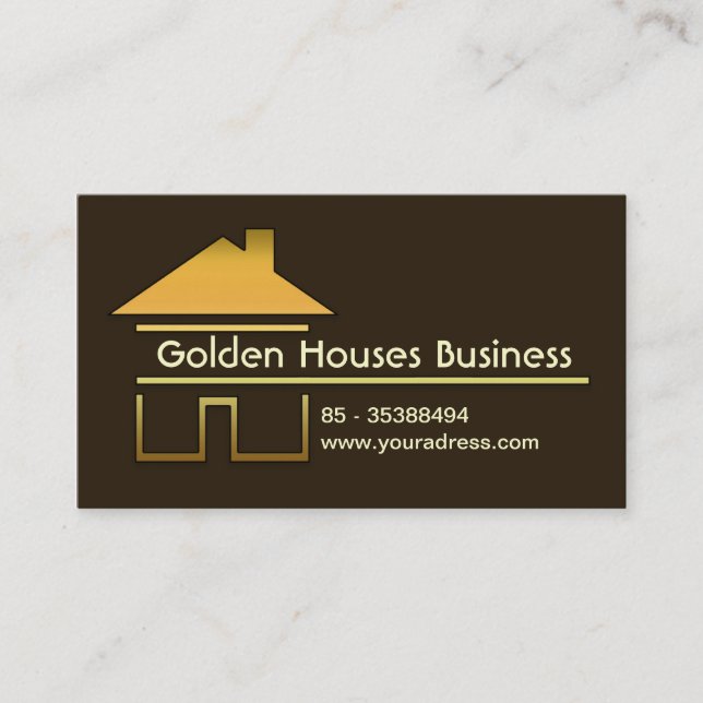 golden houses business card (Front)
