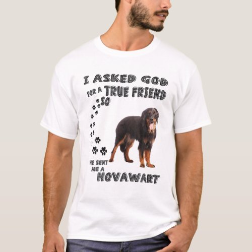 Golden Hovawart Saying Mom Working Dog Dad Art C T_Shirt