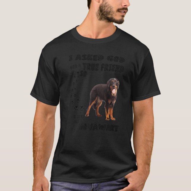 Golden Hovawart Saying Mom, Working Dog Dad Art, C T-Shirt (Front)