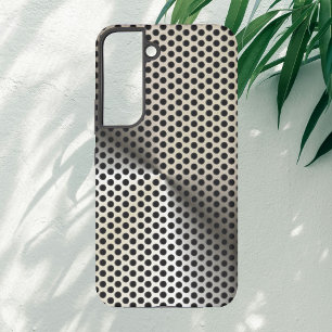 Golden Hue Perforated Metal Look Samsung Galaxy S22 Case