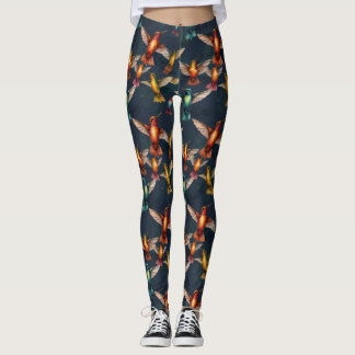 Golden Hummingbird Leggings