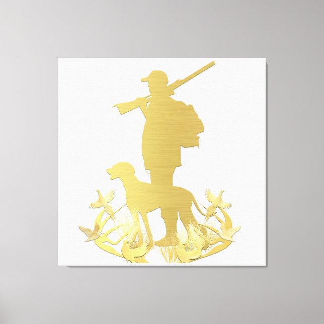 Golden hunter canvas print (Front)