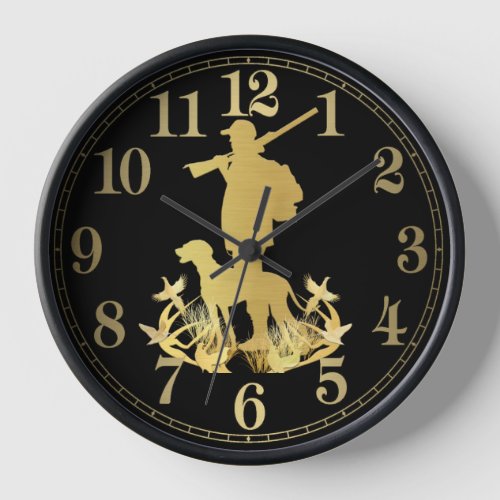 Golden hunter  clock