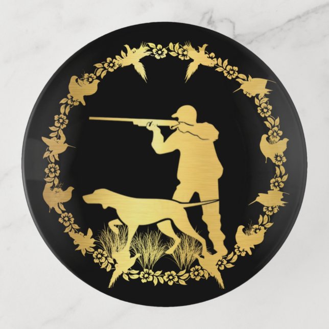 Golden hunter trinket tray (Front)