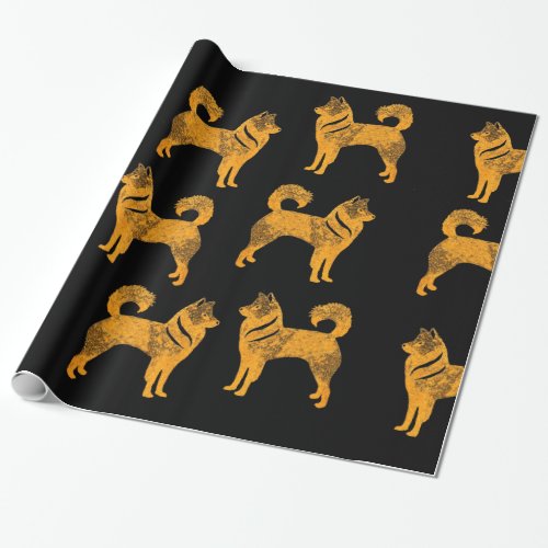 Golden husky Dog  Wrapping Paper