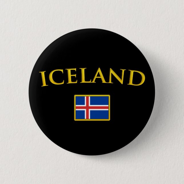 Golden Iceland Button (Front)