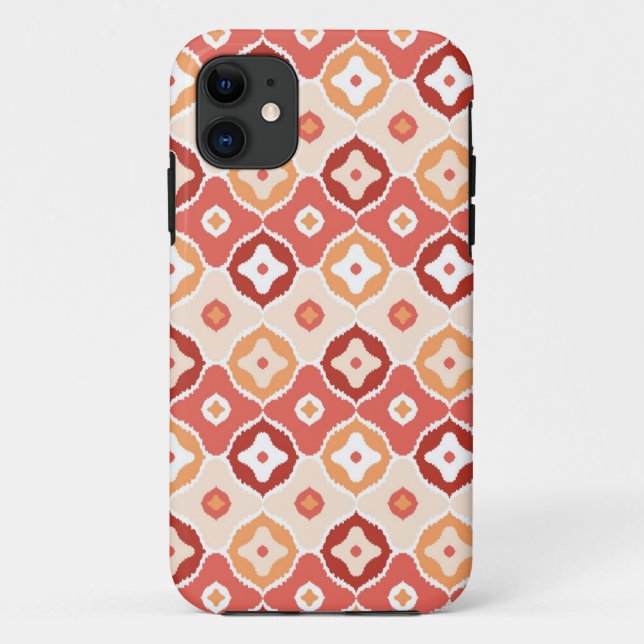 Golden ikat geometric pattern Case-Mate iPhone case (Back)