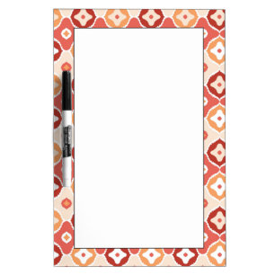 Golden ikat geometric pattern Dry-Erase board