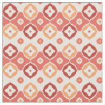 Golden ikat geometric pattern fabric