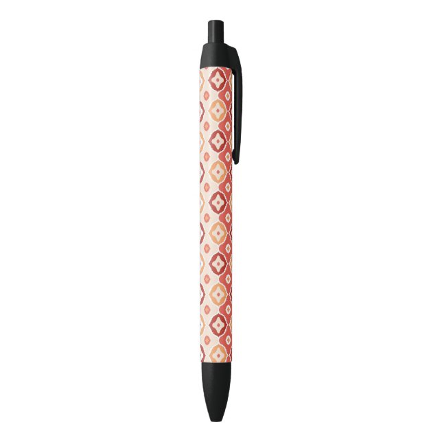 Golden ikat geometric pattern pen (Bottom (Vertical))