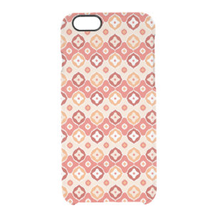 Golden ikat geometric pattern clear iPhone 6/6S case