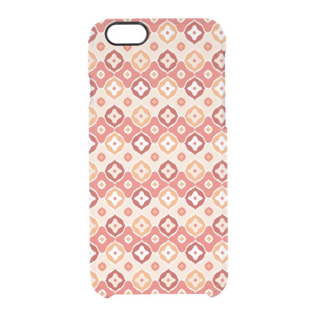 Golden ikat geometric pattern uncommon iPhone case (Back)