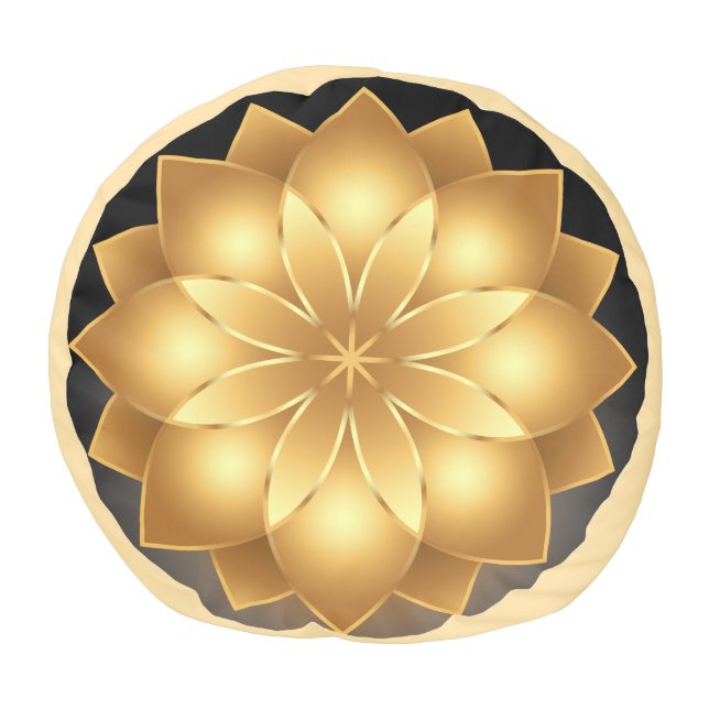 golden image in black pouf (Bottom)