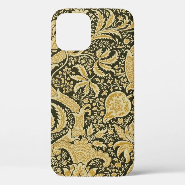 Golden Indian Pattern, William Morris Case-Mate iPhone Case (Back)