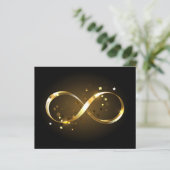 Golden Infinity Symbol (Standing Front)
