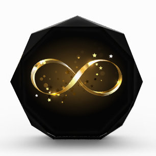 Golden Infinity Symbol Acrylic Award