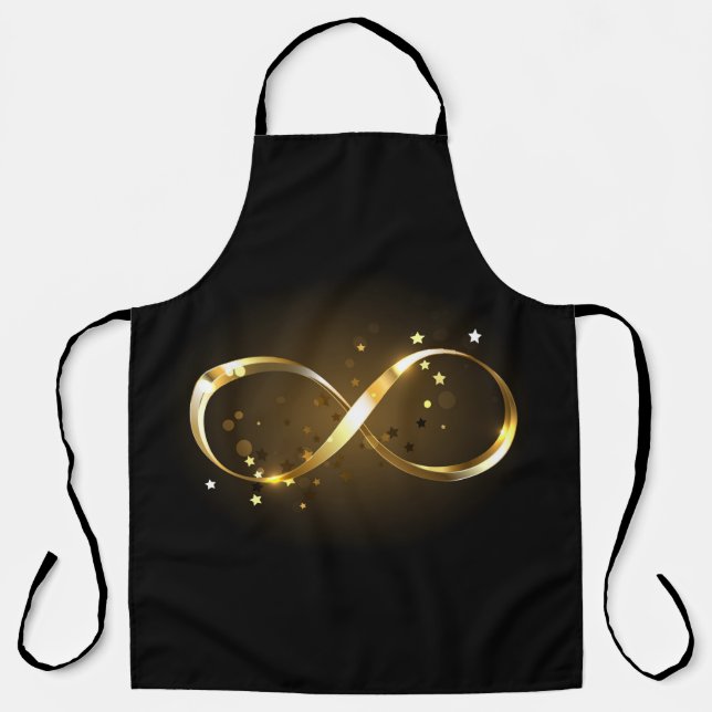 Golden Infinity Symbol Apron (Front)
