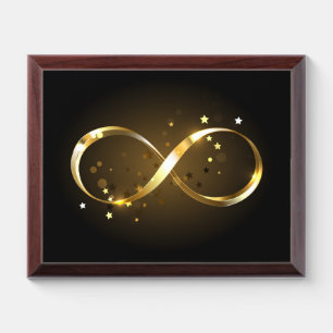 Golden Infinity Symbol Award Plaque
