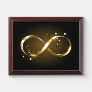 Golden Infinity Symbol Award Plaque