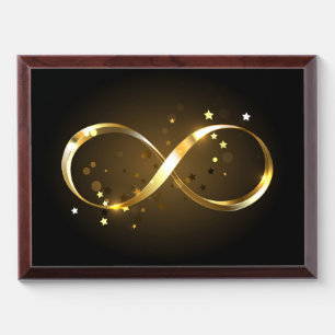 Golden Infinity Symbol Award Plaque