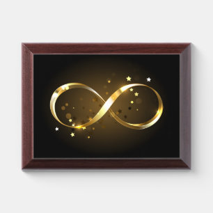 Golden Infinity Symbol Award Plaque