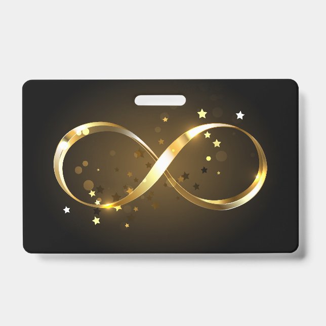 Golden Infinity Symbol Badge (Front)