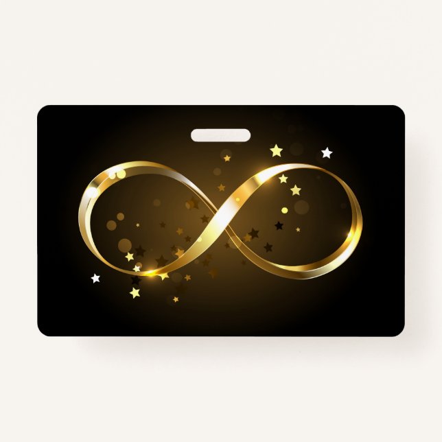 Golden Infinity Symbol Badge (Front)