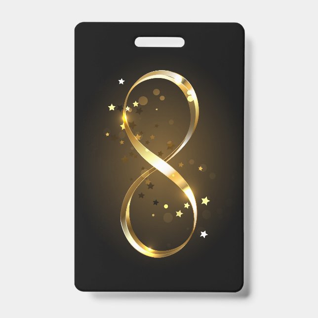 Golden Infinity Symbol Badge (Front)