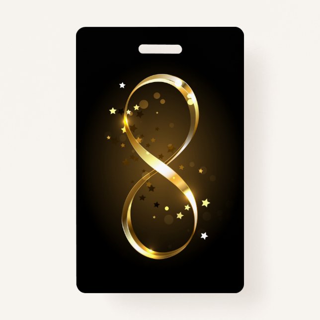Golden Infinity Symbol Badge (Front)