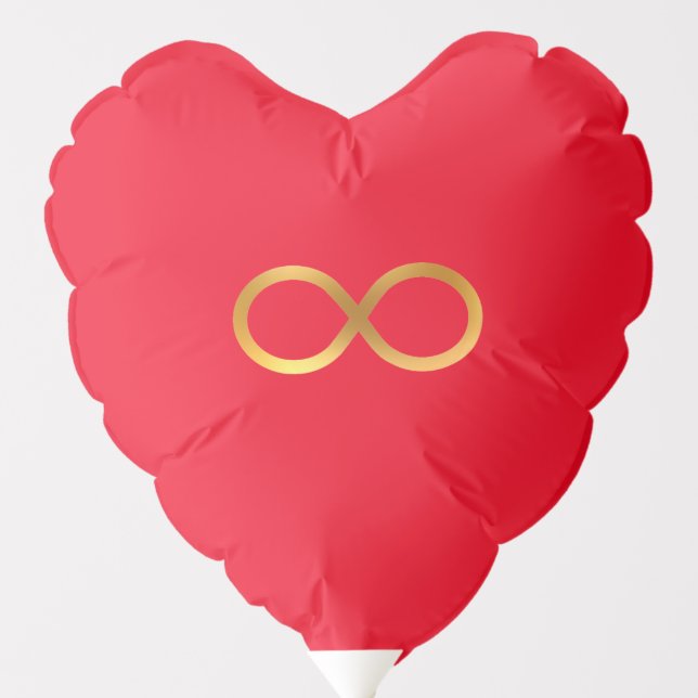 Golden Infinity Symbol Balloon (Front)