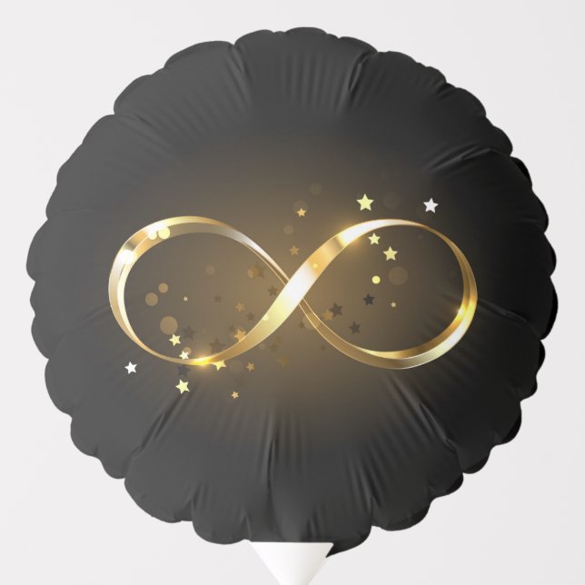 Golden Infinity Symbol Balloon (Front)