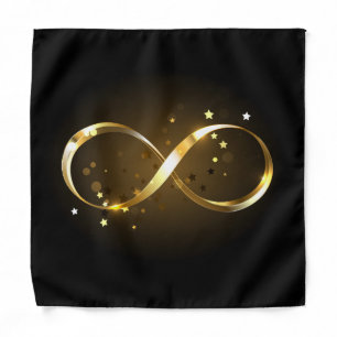 Golden Infinity Symbol Bandana
