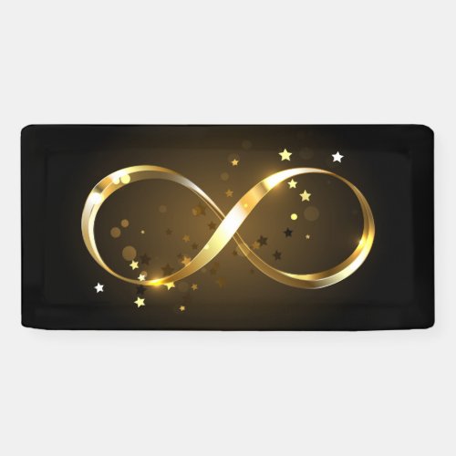 Golden Infinity Symbol Banner