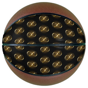 Golden Infinity Symbol Basketball