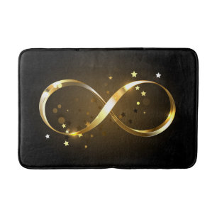 Golden Infinity Symbol Bath Mat