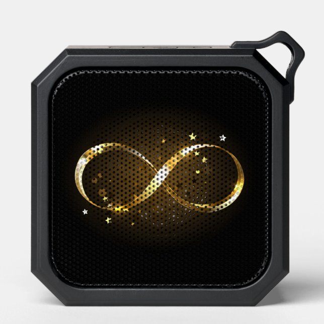 Golden Infinity Symbol Bluetooth Speaker (Front)