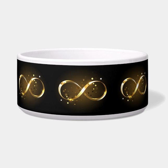 Golden Infinity Symbol Bowl (Front)