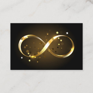 Golden Infinity Symbol Business Card